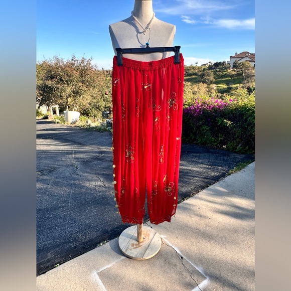 Belly Dance Costume new hand made Bra, trousers, 2 arm sleeves, hat& crop top - Picture 7 of 16